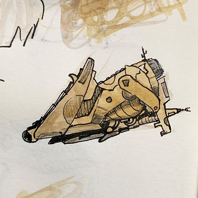 NeoVive's tweet photo. Etapa 2 de un dibujo de nave espacial... que nació de una mancha de acuarela #stayhomeanddrawspaceships
https://t.co/iSF7LFt6X5 https://t.co/RooImscMPu