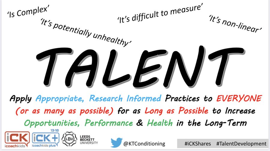 JvanderB78's tweet photo. Thanks @ktconditioning @iCoachKidsEU f/t webinar: 
“Talent Development Systems:Friends or Foe?” 

Again a lot of evidence &amp; confirmation regarding the complexity &amp; therefore unpredictability &amp; danger of ineffiency for more traditional 'talent systems' ⤵️

#Asmany  #Aslong #Asgood https://t.co/xk3L8laPXx