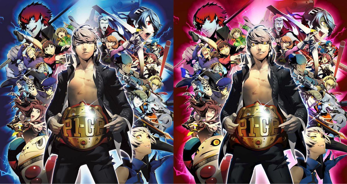 HDix96's tweet photo. @skyetennyson @Saru245Reborn @HotCheetoManX @robbollingmoore @Master8Otaku @DontzSenpai @Cloudobo @KevinCubero97 @dude3746 @animegamelovr63 @Erin33205793 @nicholas_whaley @CThompson107 @CharlesWMartin3 @moarfish4flayn @KatarinaScanne2 @JarradSchreiber @ragnarok09 @Almighty_Fool @RIN_1122P @Thanos_Pagkidis @ceddykun @underdog976 @TyRibs719 @nicholas_zipp @Icepenguins101 @OTAKAT2_Mia0uss @anthony45829935 Happy #Persona4Arena/#Persona4ArenaUltimax day's 8th year anniversary(3-6 May).🎉🎊💛💙🐻🐶📺🥊🌫️@VoiceOfOBrien @KarenStrassman @WendeeLeeVO @ErinFitzgerald @amandawinnlee @TroyBakerVA @gravyvoice @samriegel @ThePhanSite #HappyGoldenWeek #Persona4 #Persona3 #ペルソナ4 #ペルソナ3 https://t.co/P5YoAaEyCD
