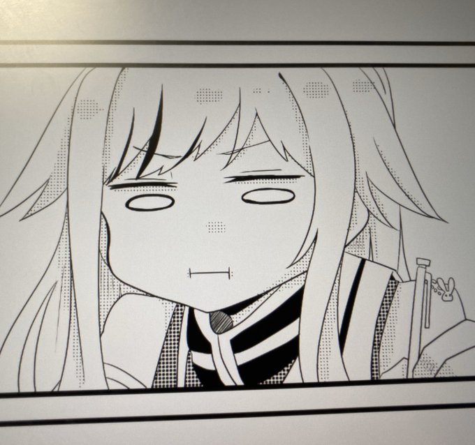 試しにトーンじゃなくてグレーで塗ってみたけど我の絵柄的にもグレーの方が合ってるのでは?????? 