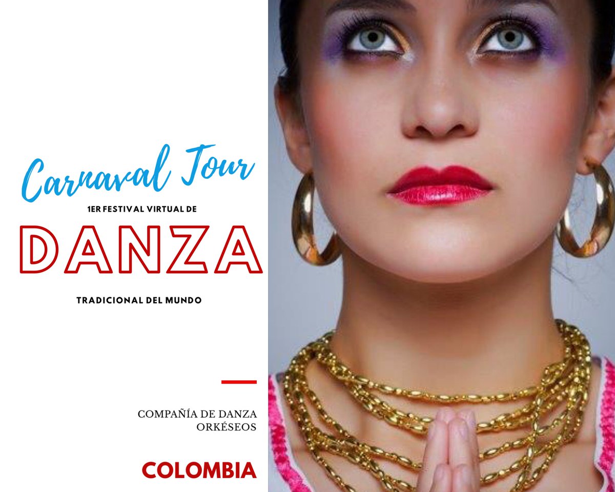 balletudec's tweet photo. #CarnavalTour
El viaje continúa... ✈️ 🇨🇴 hoy a las 18:00 hrs. por nuestro facebook. Es el turno de la COMPAÑÍA DE DANZA ORKÉSEOS. El espectáculo que veremos: Achichui!
🎊 CUARTO DÍA DEL FESTIVAL!! https://t.co/D7ArrN2Fch