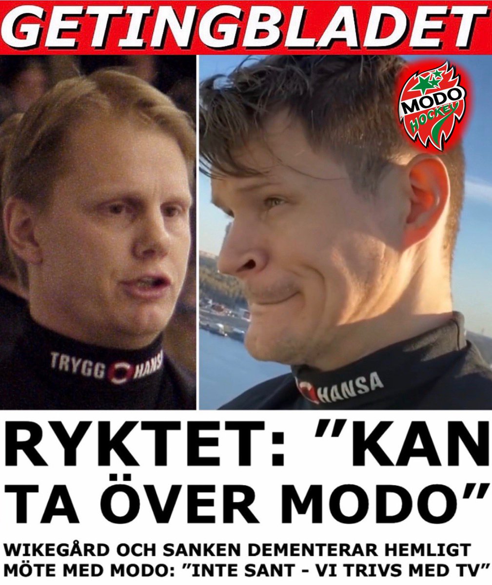 Synd. Hade varit riktigt nice! <a href="/wikegard/">Niklas Wikegård</a> @MODO_Hockey