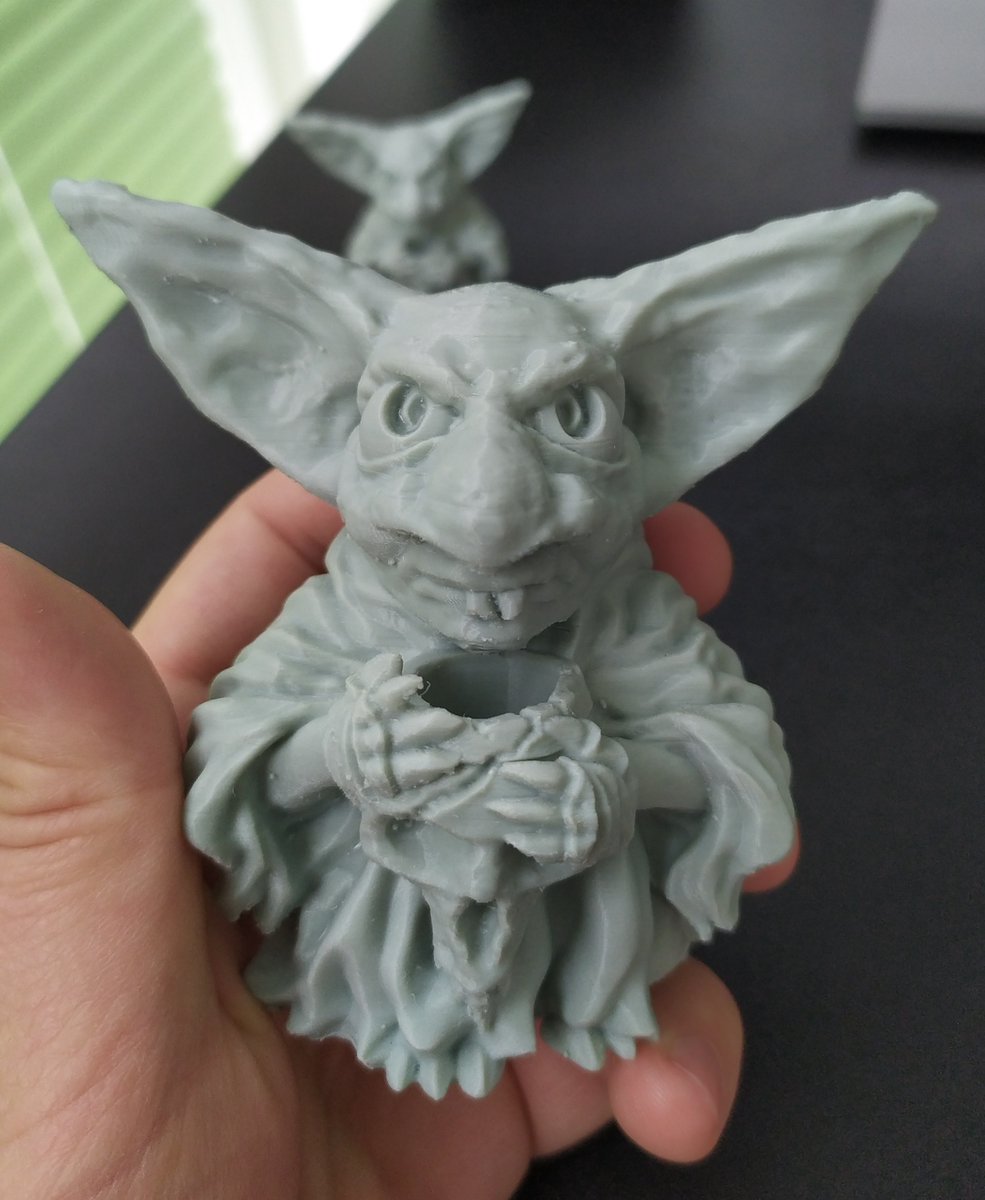 Yog_3D's tweet photo. Baby goblin 3d print FDM and lcd. Free on my thingiverse
#miniatures #goblin #baby #babyyoda #lcd #resin #sirius #fdm #ultimaker #zbrush #fdplast #3dmaker #fantasy #dnd #dndminiatures #dnd5e #dungeonsanddragons #dndart #figurine #3dprint #3dprinting #tabletop #rpg #3dprinted https://t.co/tQ6l7CiMFE