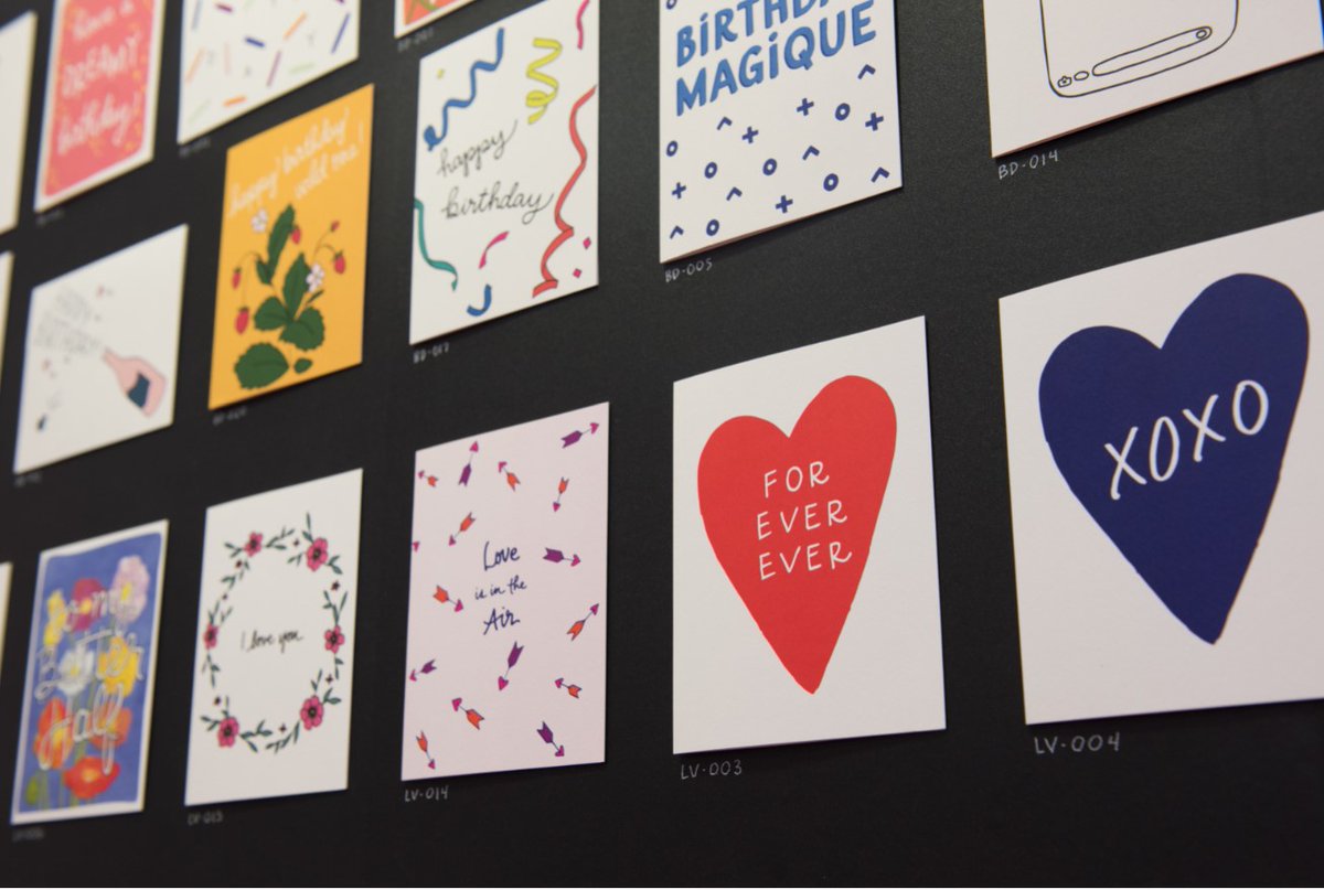 stationeryshow's tweet photo. Looking for a variety of hand-lettered greeting cards? Check out #NSS exhibitor @thetreasurie greeting cards available for every occasion.
#snailmail #NSSorBust #dailydoseofpaper #paperlove #stationeryshow https://t.co/FwZZj1QKcF