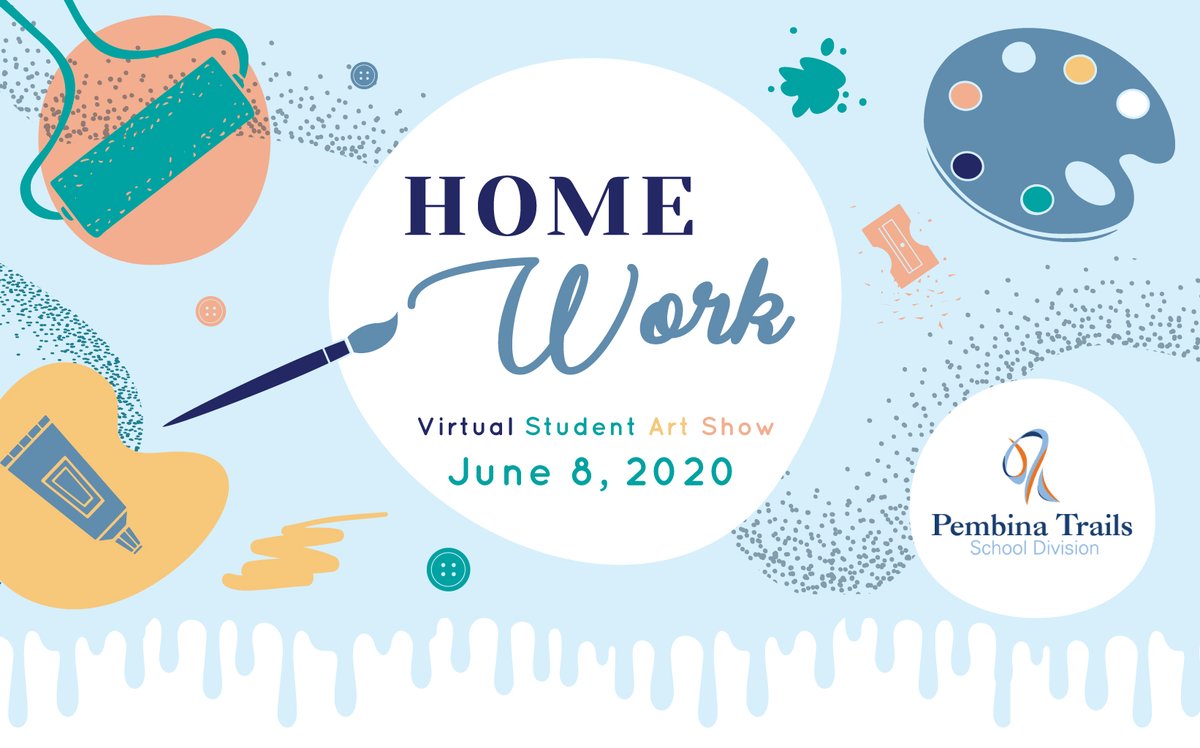 PembinaTrails's tweet photo. Calling all Pembina Trails student artists! 🎨 It is time to get creative and submit your artwork online for all to see 👀
Learn more about our virtual gallery during #COVID19MB here: https://t.co/gePw1r1zcb https://t.co/cfa6rOwHLF