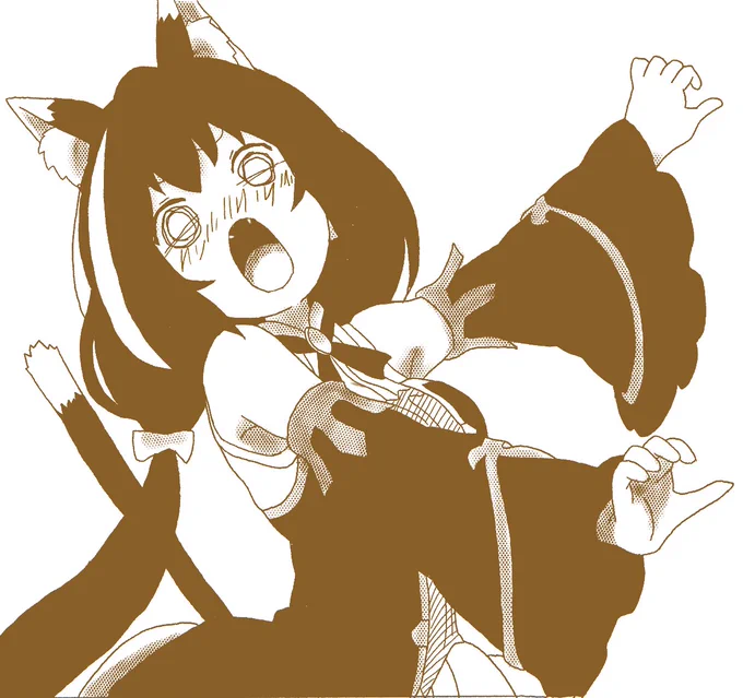 ぷりこねRアニメ良いですぞ〜。これは2話で熱々のご飯を口に押し付けられた時のキャルちゃん。 