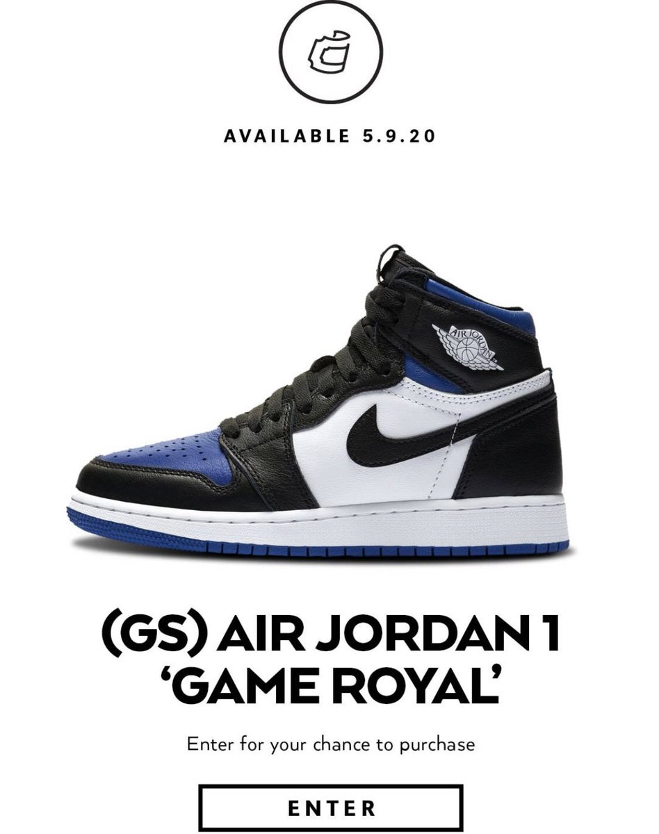 royal toe jordan 1 raffle