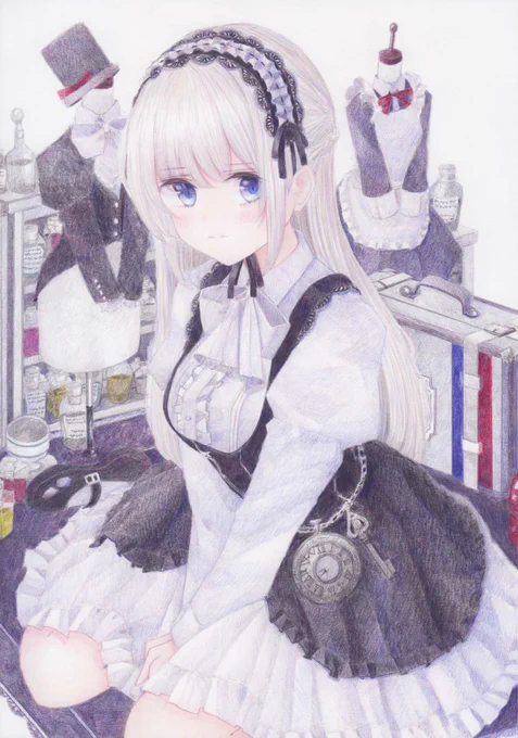 ドールになりたい #オリジナル #アナログ #色鉛筆
https://t.co/WX5f2YdrJZ 