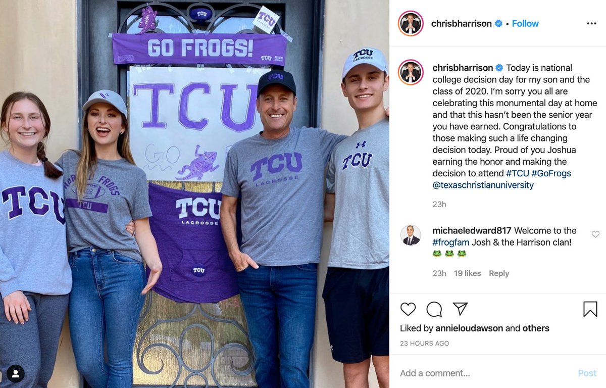TCU's tweet photo. Welcome to the Horned Frog family, Joshua! @chrisbharrison #TCU24 https://t.co/AiaIWpUNlg