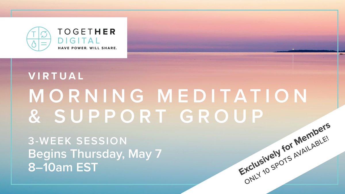 glowsocialmedia's tweet photo. "Morning Meditation &amp; Support Group" is a new event being offered by #DetroitTogetherDigital (@TogetherDetroit) to help cope with #COVID19! This is a member's only event so join now to take advantage of this support group. You can learn more at the link: https://t.co/dstw4WsL8n https://t.co/br5pWxytdj