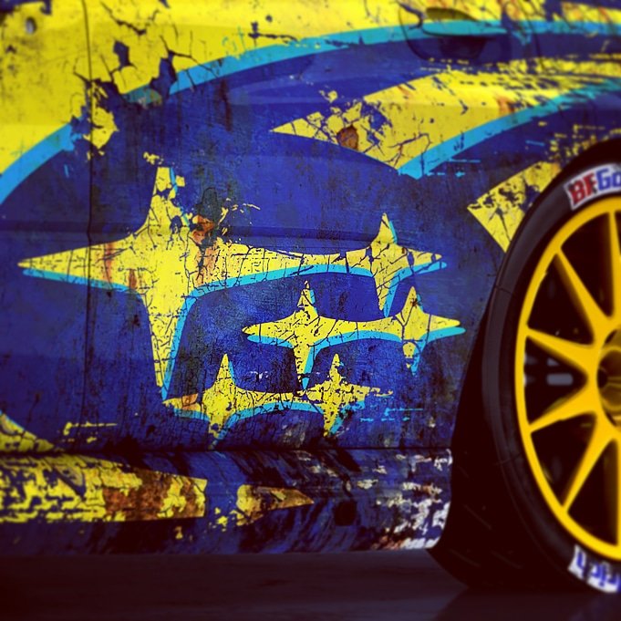 AbstraxiDesign's tweet photo. The motorsport at the moment is just as rusty as our Subaru wrap design... #rusty #waitingforaction #wrapdesign #rustycar #folierung #rustywrap #rustysubaru #subaruwrc #subaruwrap #rallyedesign #rallydesign #wrc #subaruworldrallyteam #petersolberg #subaruimpreza #wrappingconcept https://t.co/s7nmRBduey