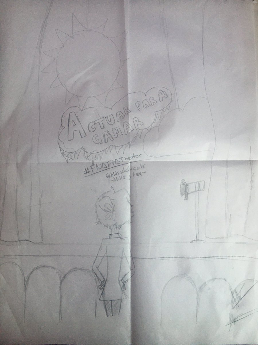 _soyunafigura_'s tweet photo. Este dibujo lo tengo guardado desde hace no sé cuánto tiempo jsjsjs, es sobre Ed00 una directora de teatro que va encontrando a actores (las bandas) pero en ves de que sean bandas, son actores o apenas van comenzando en esa carrera como actores #FNAFHS #edoochan https://t.co/pCO440ADjP