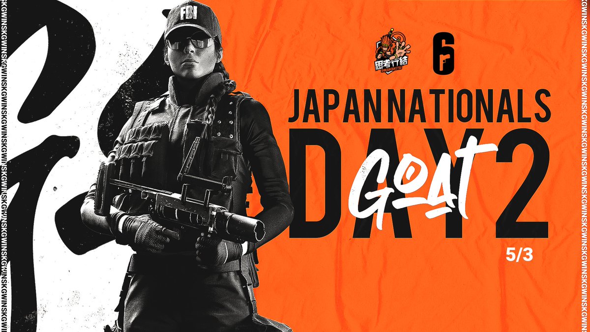 shikoukouketsu's tweet photo. 【大会情報】#R6S
Rainbow Six Siege Japan Nationals Season1予選Day2に思考行結-GoAT-が出場致します。

試合開始 15時30分～
https://t.co/9IcI07fC6U

✓roster
@VeL1st
@smiling_c4t
@paaablowZz
@p1yok
@momoy_R6 

✓reserve
@Lqi6DAYO 
@RAVE_ayapon 

#SKGWIN 
↑ 応援ハッシュタグ https://t.co/hlQQH57jFj
