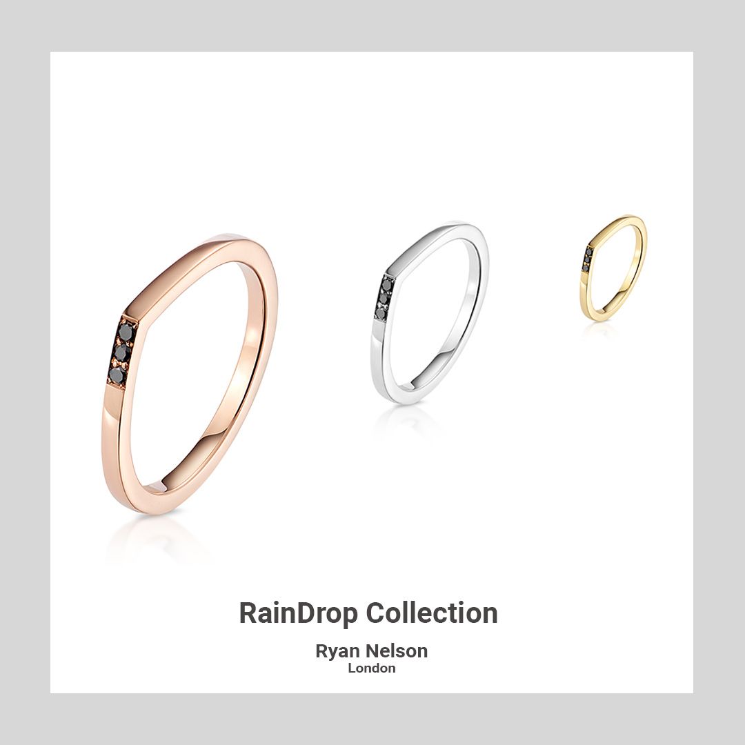 RyanNelsonLDN's tweet photo. Check out our single raindrop rings. 18ct Rose, yellow or silver all with black diamond. Perfect for stacking and available from the site now! https://t.co/ORl3z8FkDL #ryannelsonlondon #raindropcollection #gold #diamondring #blackdiamond https://t.co/rokWAyec9E