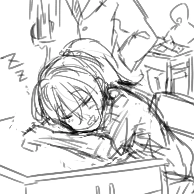 あさちゃん描きたくなったので描く
とりあえずアタリできた 