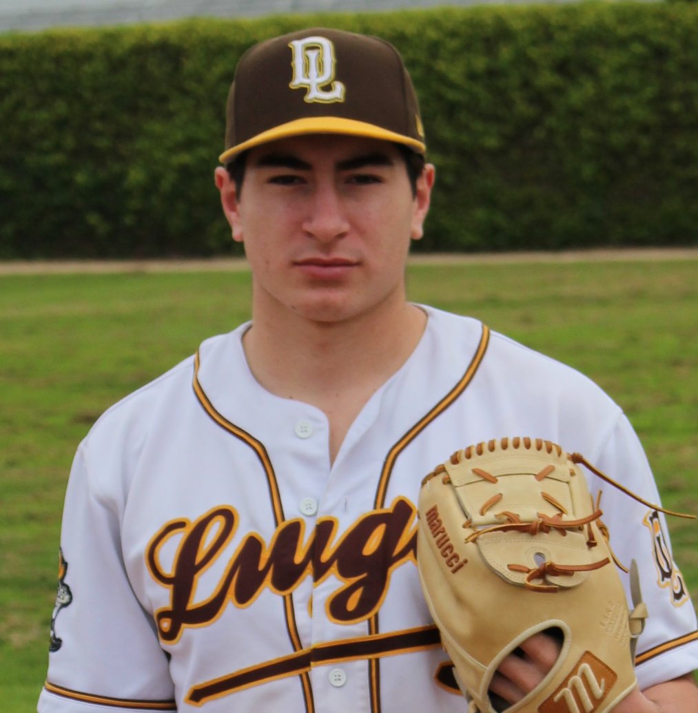 BaseballLugo's tweet photo. Congrats to RHP/1B David Vizcaino who was selected for the 2020 All-Southern Section Senior Team!  This year he led DL with a .583 BA, with 6 doubles &amp; 9 RBIs.  On the mound, he was 2-0 (vs. El Dorado &amp; Upland).  20 IP, 27 Ks, 0.70 ERA. https://t.co/A5JLkdZd20