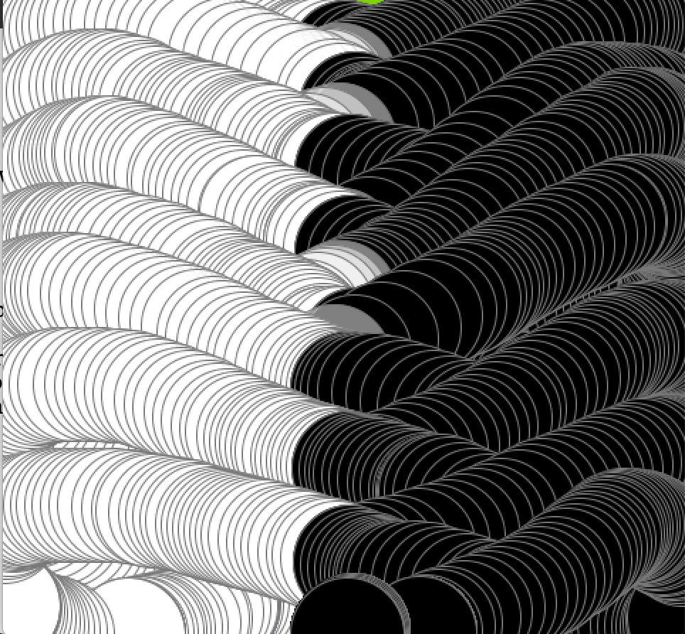 Block and white circles woven on two sides