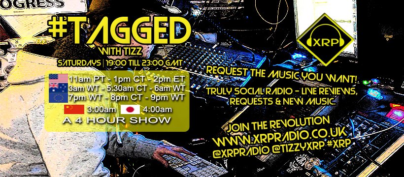 TAGGEd w/<a href="/TizzXRP/">Tizz</a> @ XRPRadio.co.uk 2day 7-11pm UK will feat newly subbed independent music from: <a href="/seven_n_countin/">Seven and Counting</a> <a href="/craymo/">craymo</a> <a href="/TresKings/">Tres Kings</a> <a href="/cachecacheband/">Cache-Cache ( 💷 💷 )</a> <a href="/shadowmantra/">Shadow Mantra Steve</a> <a href="/lotusblissband/">lotusbliss</a> <a href="/manibazaarmusic/">MANIBAZAARMUSIC</a> <a href="/dantusmusic/">Dantus</a> <a href="/FIEVES1/">FIEVES</a> <a href="/MikeKSmith/">Mike K Smith</a> @marmaband <a href="/stllbrn_cndtn/">Stillborn Condition</a> <a href="/thabeanstalk/">Jack</a>