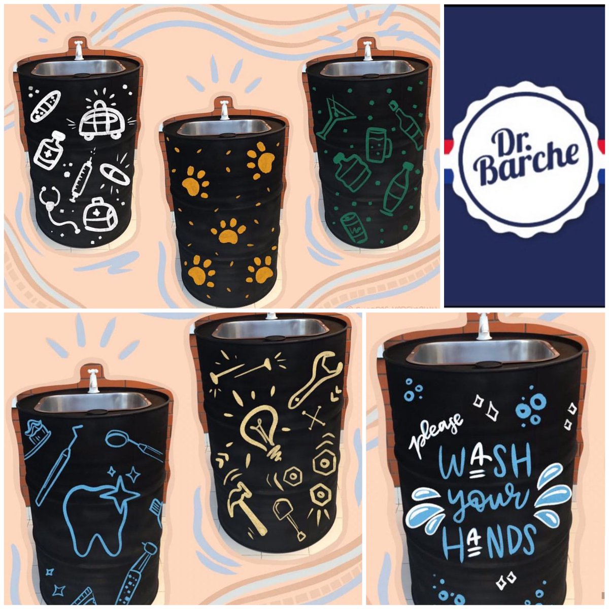 DrbarchePy's tweet photo. Si querés ponerle un poco de onda a tu negocio tenemos los lavamanos personalizados 🔥 pintados a mano por la artista 🇵🇾 @Kerstinguth .. te dejamos acá algunas opciones y esperamos tu pedido 👏
📞 0981987268 https://t.co/Ze7crmCgx9