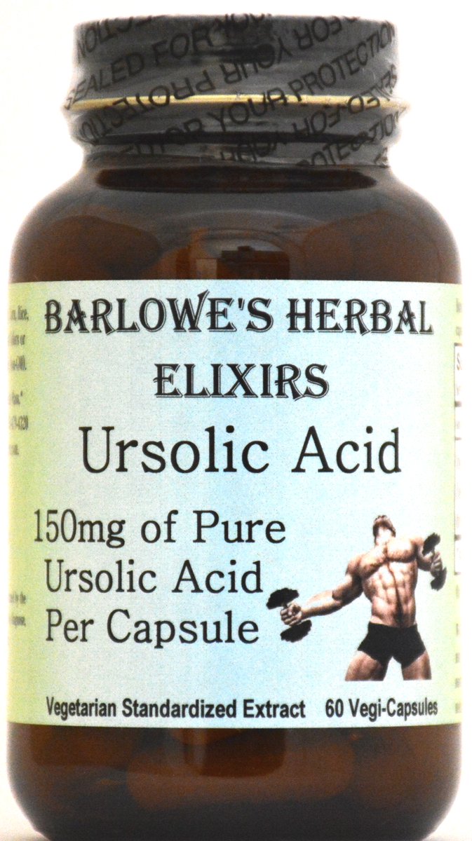 barlowe's tweet photo. Barlowe's Herbal Elixirs "WEEKEND DEAL" is Ursolic Acid at 35% OFF! Builds Muscle, Reduces Fat, and Offers Many Other Profound Health Benefits! No Stearates! No Fillers! No Junk!

Buy at: https://t.co/VHmXs1H6GU https://t.co/F9opQgpKPv