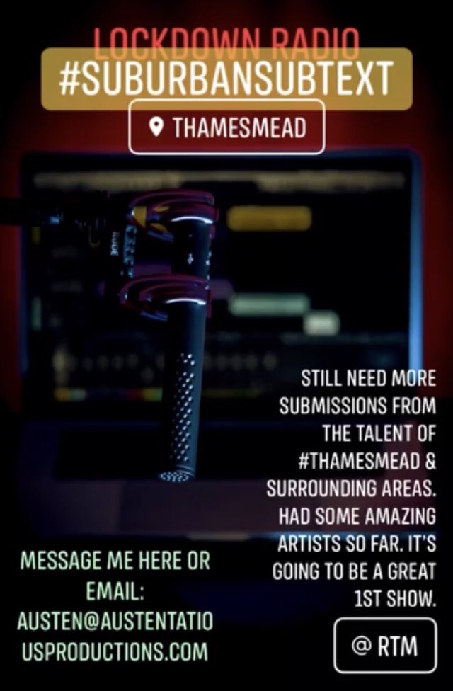 AustenMathieson's tweet photo. Keep your submissions coming. #poets #poems #potery #poetrycommunity #singersongwriter #singersongwriters #songwriters #songwritersday #WritingCommunity #writers #SubUrbanSubText #LockdownRadio @RTM_fm #thamesmead #abbeywood #woolwich #plumstead #belvedere #welling #bexleyheath https://t.co/KN3HsYDrSp