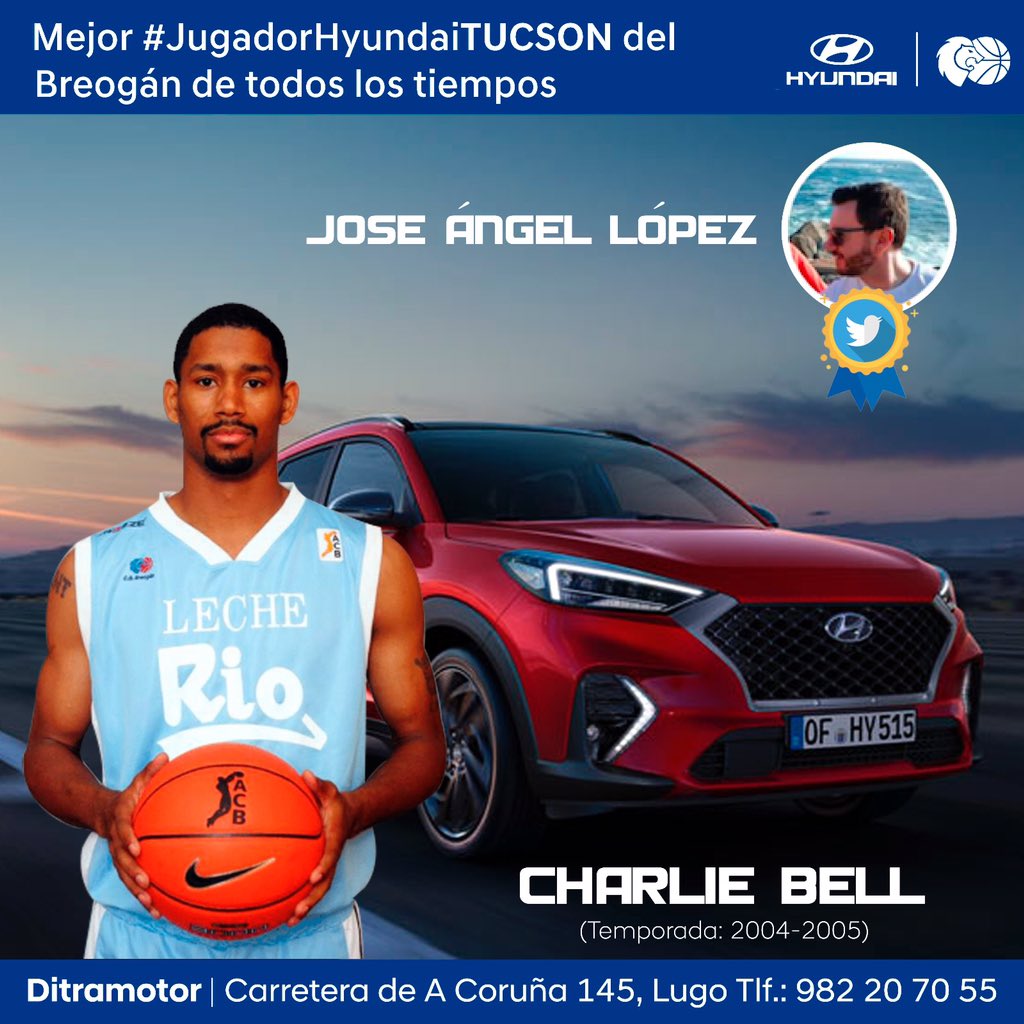 GrupoDitram's tweet photo. @flintstone14 es elegido por la gran mayoría de vosotros con más de un 50% de 🗳 como el Mejor #JugadorHyundaiTucson de la historia del @CBBreogan 🏆seguido de:
🏀@manelsanchezcom 18%
🏀#VelimirPerasović 9%
🏀#JimmyWright 9%
🏀#DevinDavis 7%
Ganador✌️@joseangel_LL 👏👏 https://t.co/4JszJKvTwx