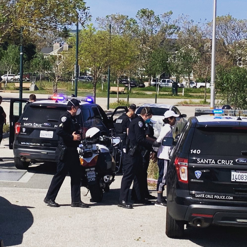 ChiefAndyMills's tweet photo. We said this disease is dangerous, possibly deadly, but @SantaCruzPolice you show up to work anyway-they did so. Now, for them, let’s #FinishStrong #COVIDFatigue #AllEssentialWorkers photo:High risk t-stop for possible kidnap from Sacramento 5/1 https://t.co/HL20m42eJk
