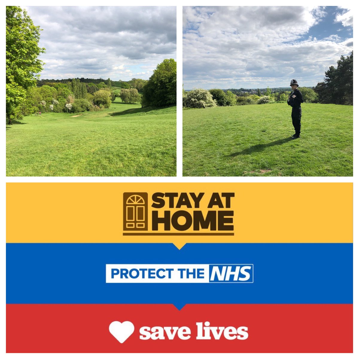 warksspecials's tweet photo. SI LEGG &amp; SC HINTON on foot patrol around Newbold Common Leamington Spa - engaging with the public about current Covid19 restrictions. Advice given about using the skate park and having a picnic....@LeamingtonCops #StayHomeSaveLives https://t.co/6Gg4UeHn8K