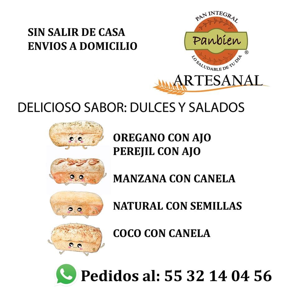 CdSatelite's tweet photo. #QuedateEnCasa y pide ya a domicilio Pan Integral Artesanal de #PanBien pide ahora al 5532140456 @SateliteVerde https://t.co/OOtTapJpNl
