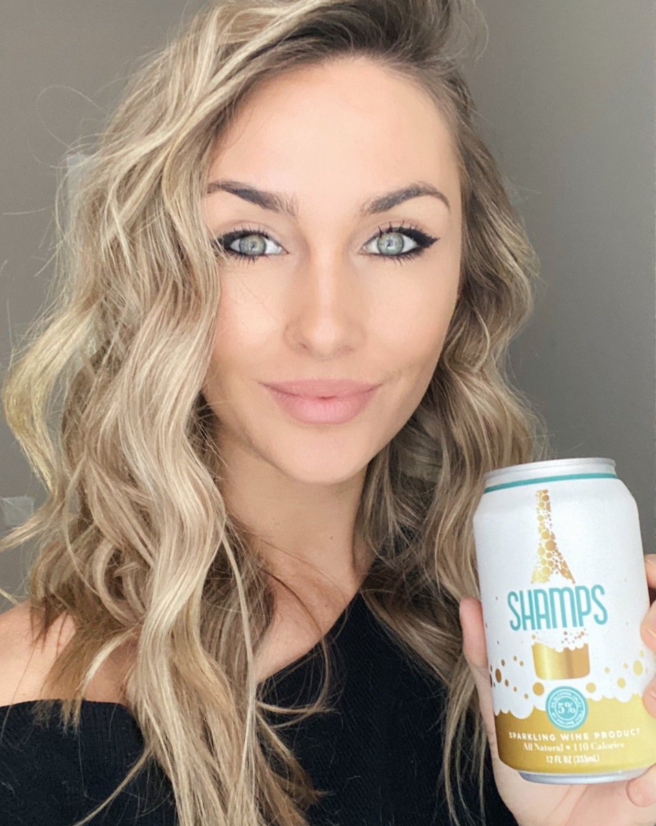 Slysssa's tweet photo. Been drinking a lot of @ShampsBev on stream and it’s so tasty! Thank you for this awesome partnership Shamps! #drinklikeashampion check them out at https://t.co/vfOgHvF28T #ad https://t.co/9HEqgyWMVG