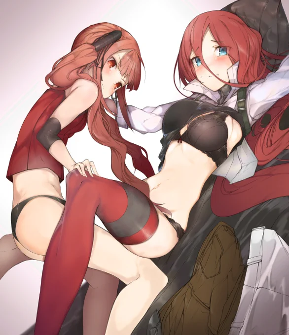 赤い二人////   #ドルフロ  #ドールズフロントライン #少女前線 