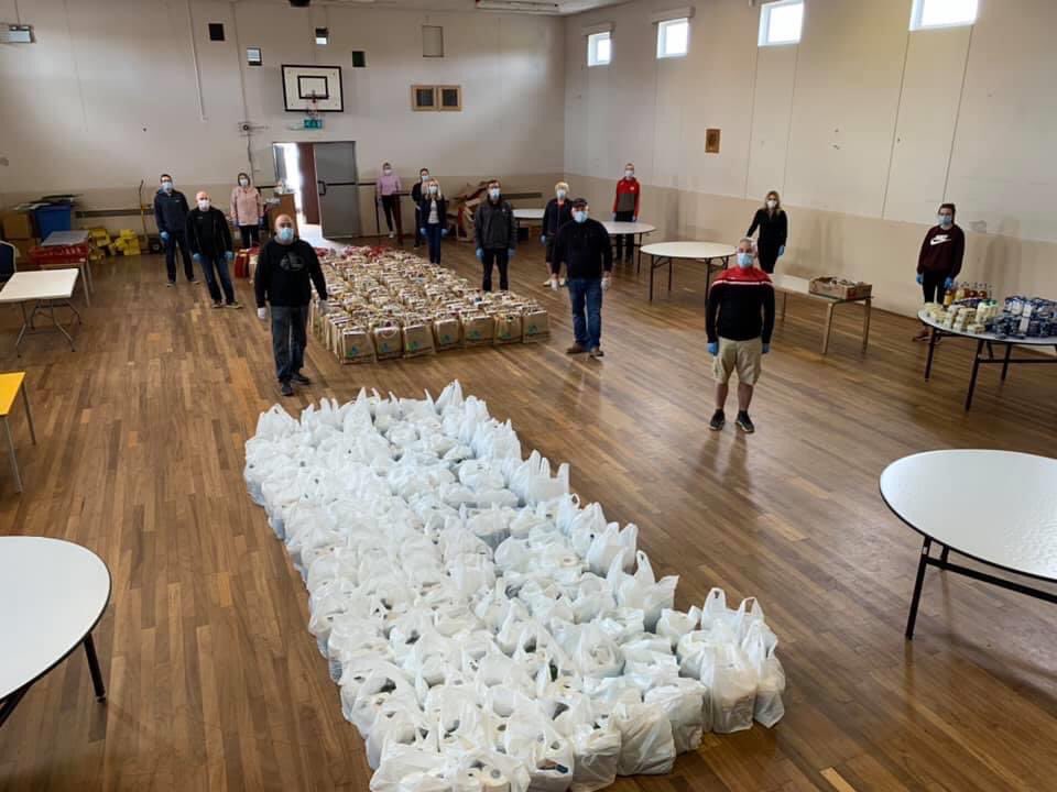 kearneypg1's tweet photo. My Community Group Bann Valley about to head out to deliver food aid bags to 170 deserving homes across Clady, Glenone and Innisrush. Thanks to The Community Foundation NI, Mid Ulster Council @MidUlster_DC and 7 local businesses. Stay home, stay safe and support the NHS. https://t.co/KUSPUv3ilh