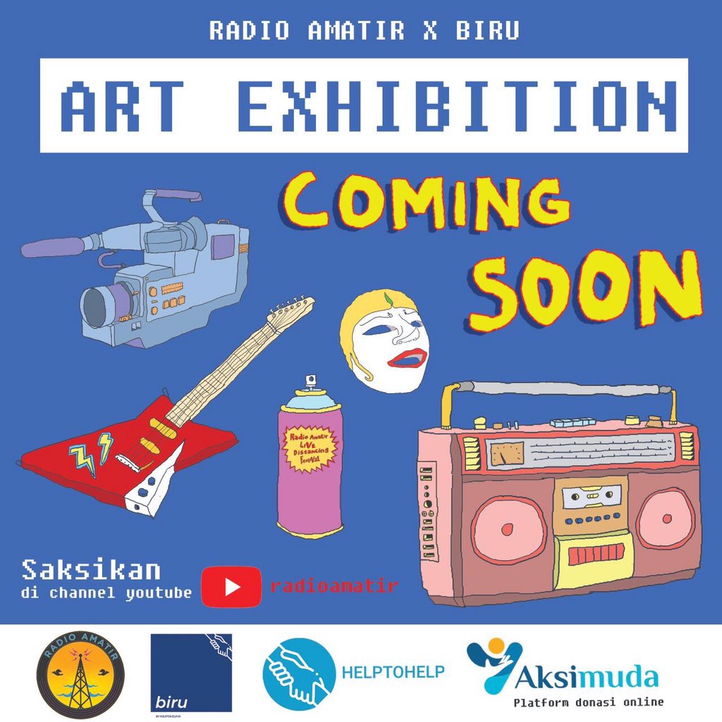 Segera!
Saksikan di channel YouTube @radioamatir 
Radioamatir x Biru

<a href="/helptohelp/">Egar Cavalera</a>.id @ruang.aksimuda 
#NgabuburitDiRumahAja #RadioAmatir #LiveDistancingFestival #Acting #Singing #Dancing #Painting #Screening #HappyFasting #Ajojing