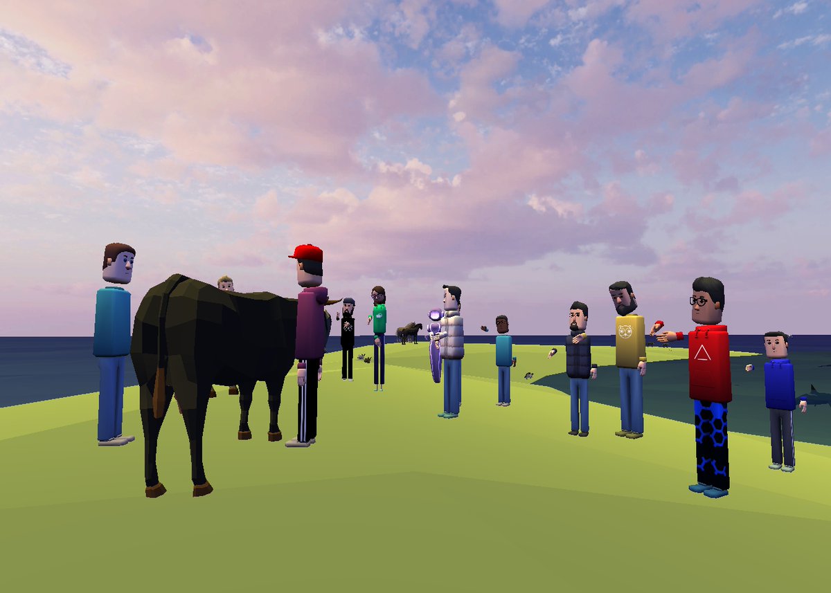 EducatorsVR's tweet photo. @GoldLotusCo teaching English conversation in @AltspaceVR asking "If you were this animal, what would you be?" Amazing discussions with stories, culture, history, & environmentalism. #vrenglish #vlanguagelearning #vlanguage #VirtualReality https://t.co/vm9eDbYqOL