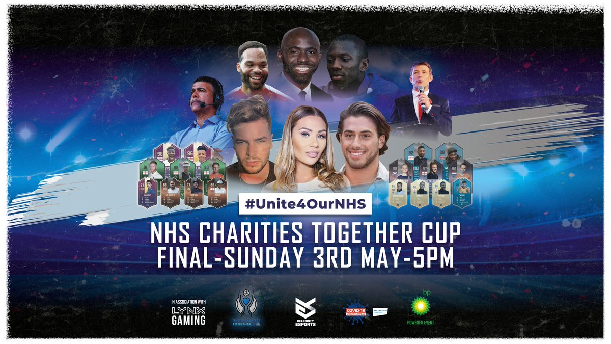 Who are you going for? ⚽️⚽️⚽️ 

Join us for Super Sunday &amp; watch the <a href="/NHSCharities/">NHS Charities Together 💙</a> Together Cup FINAL!

SHOWTIME STARTS 5PM

Support the NHS 🏥🙌 

Watch the game >> bit.ly/CESFinal
Donate >> bit.ly/3axa3oD 

<a href="/lynx/">Lynx</a> <a href="/bp_plc/">bp</a>