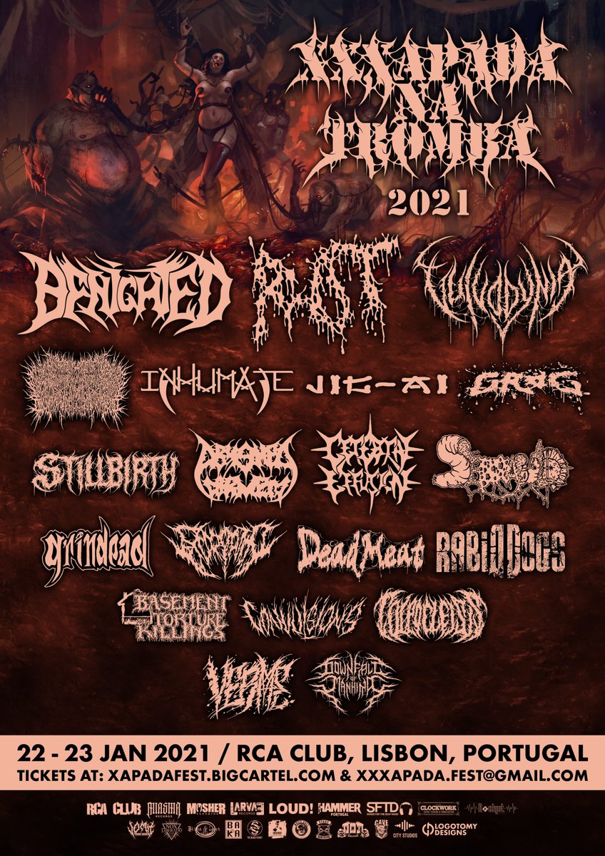 NeKronos's tweet photo. XXXAPADA NA TROMBA FESTIVAL 2021 @ RCA CLUB

More info at Nekronos Promotion Hell Official site: 🤟💀🤟
https://t.co/Lv6dAmyYUc

#xxxapadanatromba #xxxapadafestival #grindcore #deathmetal #brutaldeathmetal #rcaclub #benighted #rot #vulvodynia #inhumate #jigai #grog #stillbirth https://t.co/RJ2LdKibBu