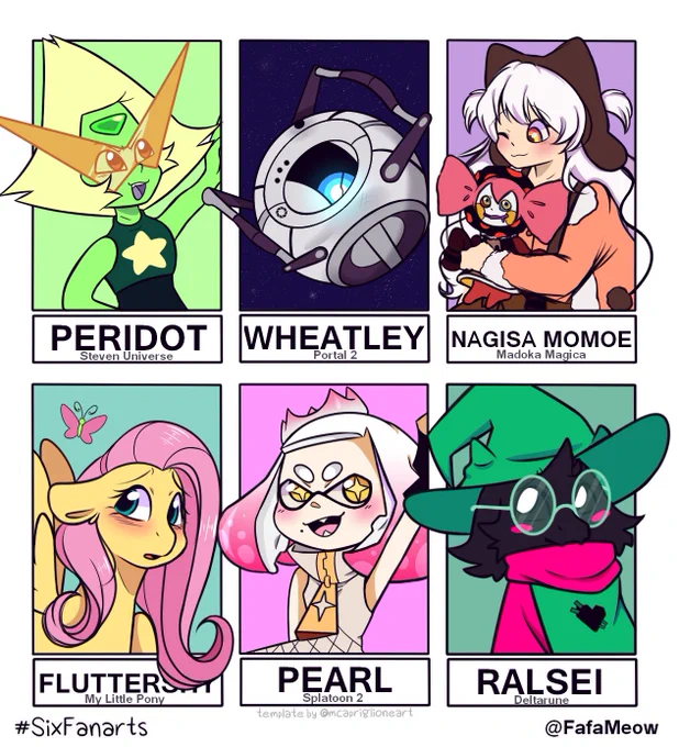#6fanarts #SixFanartsChallenge except I chose some of my favorite characters to draw :3 