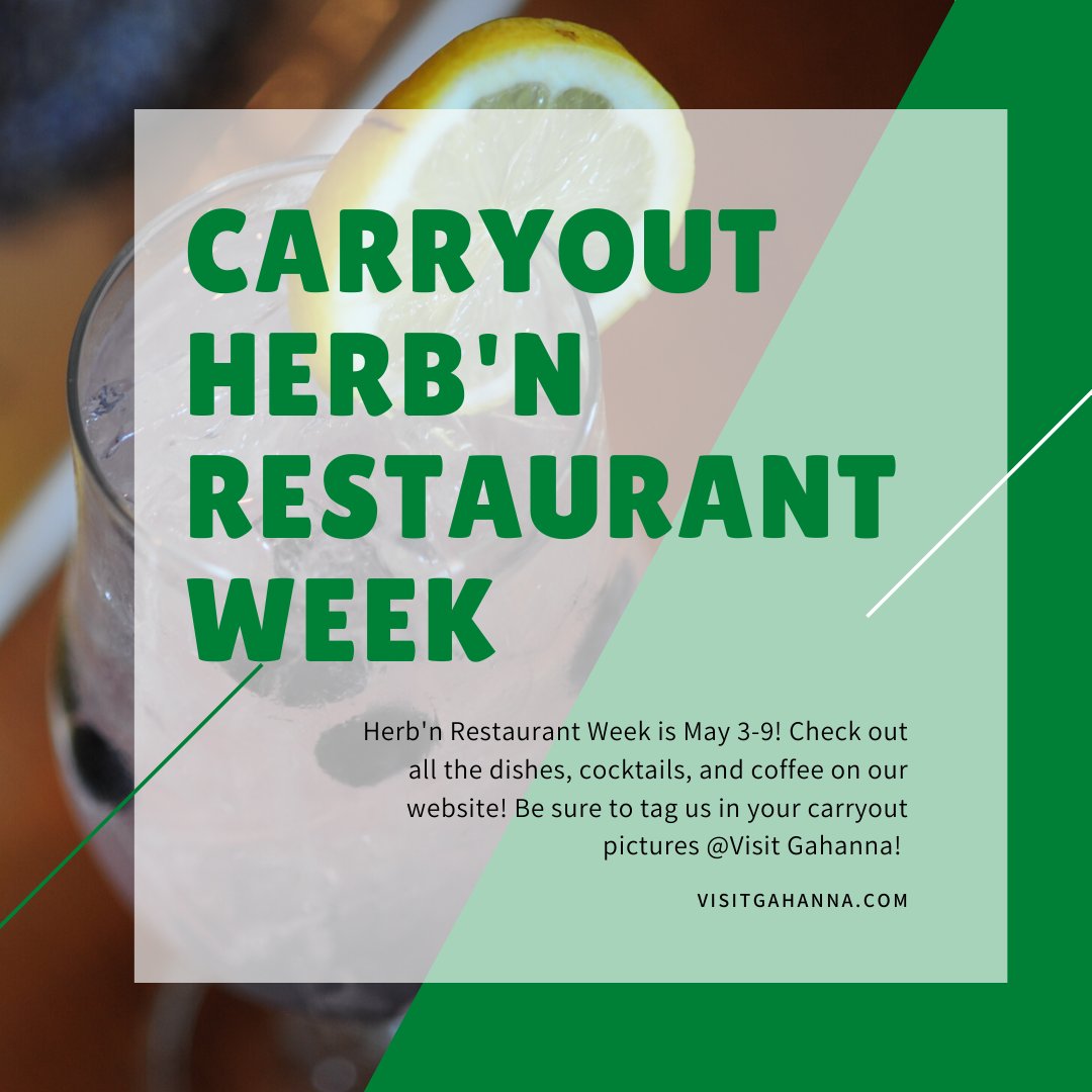 The Carryout Herb'n Restaurant Week menu is here! Check out all the participating restaurants and their featured items on our website! We hope you enjoy and can't wait to see all your pictures! #HerbnRestaurantWeek2020
buff.ly/3fgFOGa