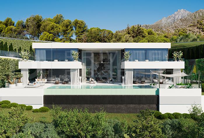 PropMarbella's tweet photo. Sensational brand new villa for sale in Reserva de Alcuzcuz, #Benahavis

✔️5 Bedrooms
✔️Spectacular Panoramic Views
✔️Saltwater Infinity Pool
✔️Cinema Area, DJ Booth &amp; Bar

Info: https://t.co/VTtZHEMXJ3 https://t.co/S49n73Y5MZ
