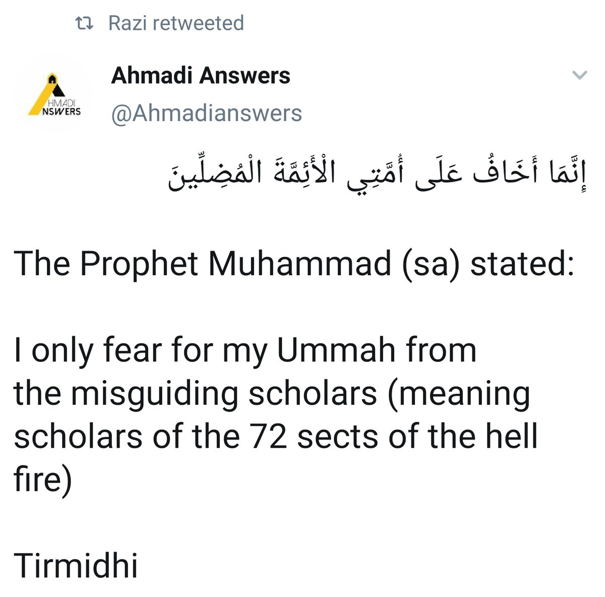 Studentofmirza's tweet photo. Unfortunately @StudentOfAhmad and @Ahmadianswers are unaware that @alislam excluded Ahmadis from the 73 sects with an astounding incompetence in understanding and calculation. #Ahmadiyya #73sects
https://t.co/VZbVFjtIpL https://t.co/1kQIZqUx4v