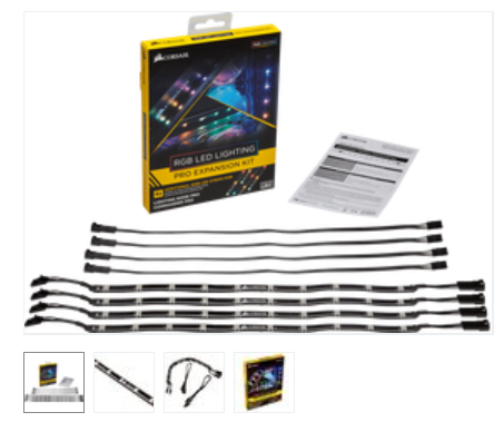 SpikeV14's tweet photo. @CORSAIR 
Is it true that the Corsair RGB LED Lighting Pro Expansion Kit LED strips can not be cut to size ???

... and, if so, what is the Node Pro connector type used in order to utilize a standard ARGB strip ??? (to support my LL120 x 6 investment)

Cheers https://t.co/NCrKme6Xou