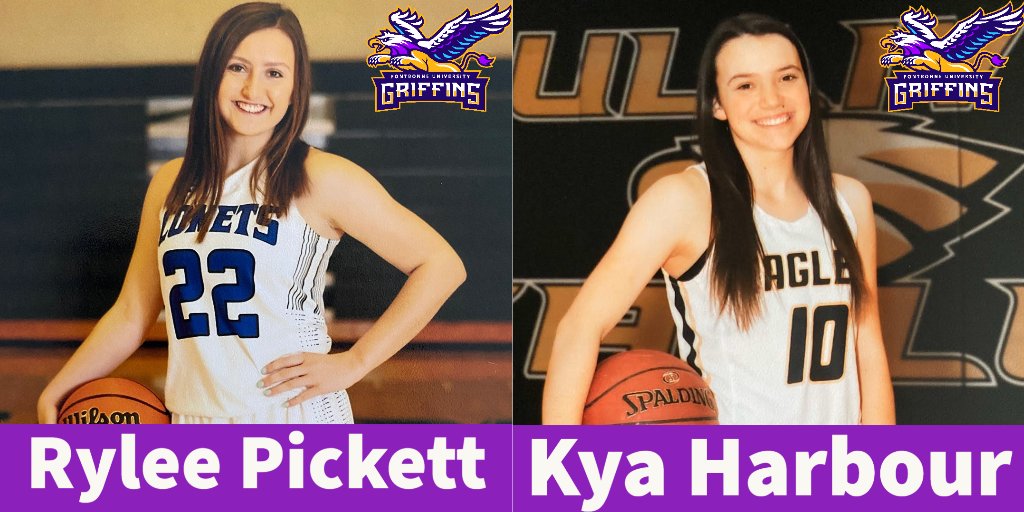fontbonnewbb's tweet image. After returning to the SLIAC Conference tournament and capturing a program record in conference wins last season, the Griffins are excited to announce the following additions to our team:
Rylee Pickett - Greenville High School (IL)
Kya Harbour - Sullivan High School (MO)