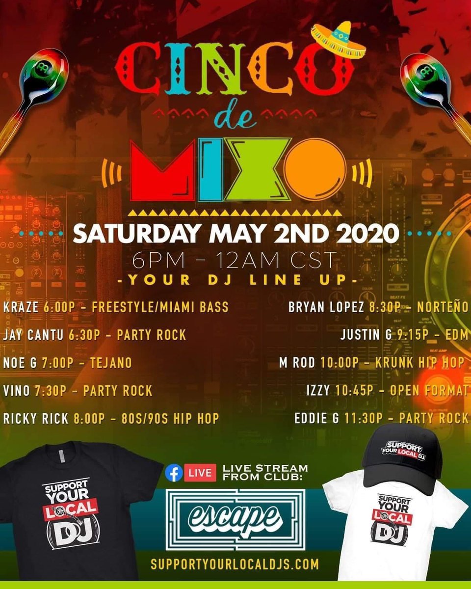 pollyypocket15's tweet image. Reminder for those who are staying home and being responsible members of society tonight!#supportyourlocaldjs #dallasdjs supportyourlocaldjs.com