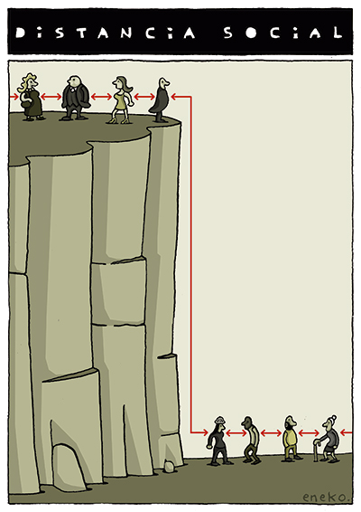 EnekoHumor's tweet photo. Acabar con la distancia social. Ese es el reto.

En @eljueves https://t.co/0oLmQ4Rlnb