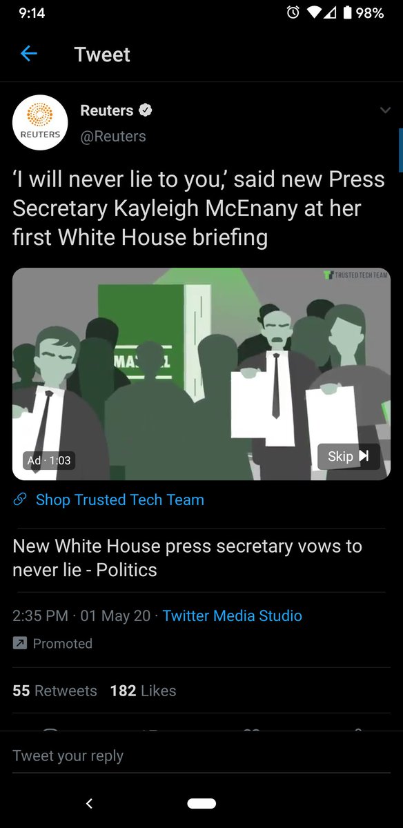 DarkainMX's tweet photo. . @Twitter now has #ads before we can see ads... This is purely #adception.
We're most certainly on the most horrible timeline for sure now! https://t.co/VM7DVZ8VLW