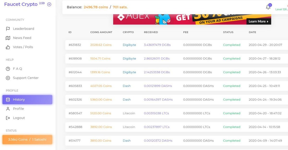 freesatoshi11's tweet photo. payment proof this two site
1.https://t.co/f0vtAFQnAL
2.https://t.co/S8HvyTkjAB
Both sites deposit in less than a minute!I will post the rest of the sites after depositing🙂 https://t.co/2jmuMQJqwc