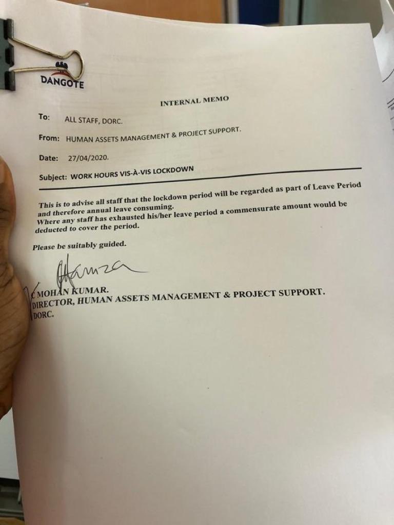 RealSeunKuti's tweet photo. IF DANGOTE CAN GET AWAY WIT DIS, DEN WORKERS RIGHT FOR DIS CONTRI NA BULLSHIT ABEG https://t.co/t3Qqt9TbtB