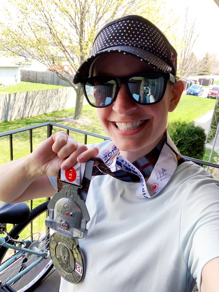 sandra_athey's tweet photo. Ran my second 1/2 Marathon in 2 weeks this morning and have now officially earned both Star Wars virtual race medals!!  Also racked up 13.1 for Team Avengers! 
.
.
.
#TrDfunrun #teamrundisney #teamnuun #teamsparkle #nuunlife #nuunlegacyambassador #nuunlegacyteam #WIrunning https://t.co/p8o9oikRQT