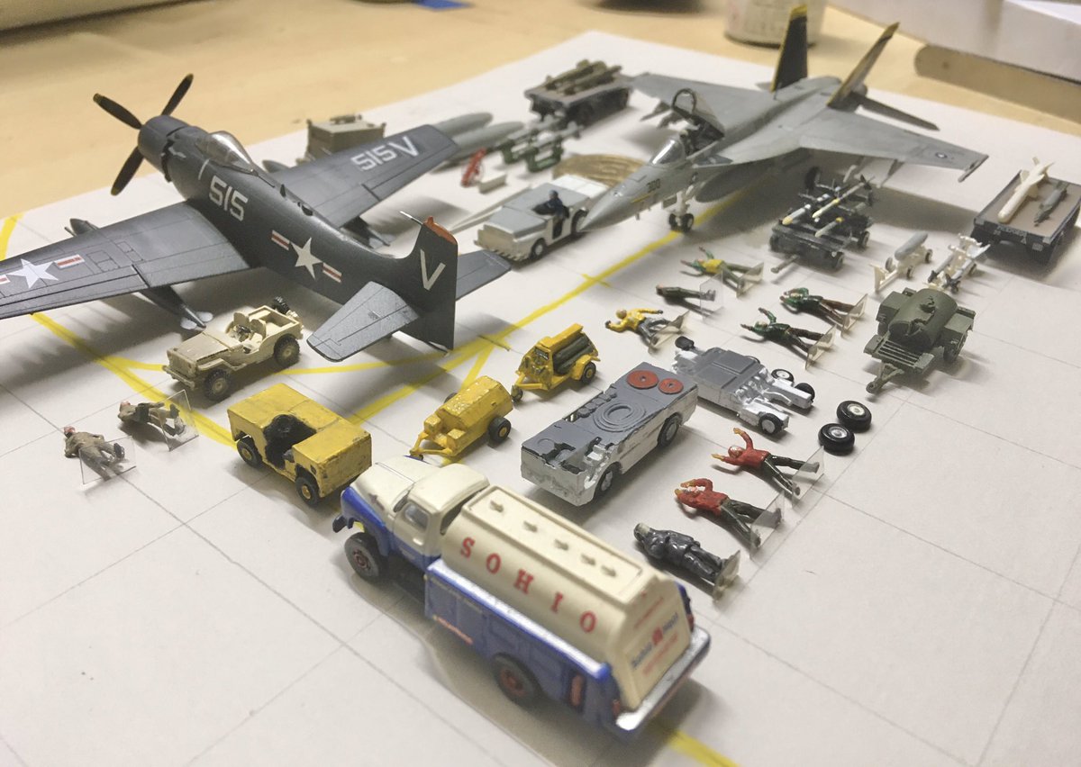Freow144's tweet photo. Tetris challenge VFA-115 during the chinese virus #Tetris #Eagles #vfa115 #rhino #skyraider #144スケモ #scale144 https://t.co/6GEp7r29rm