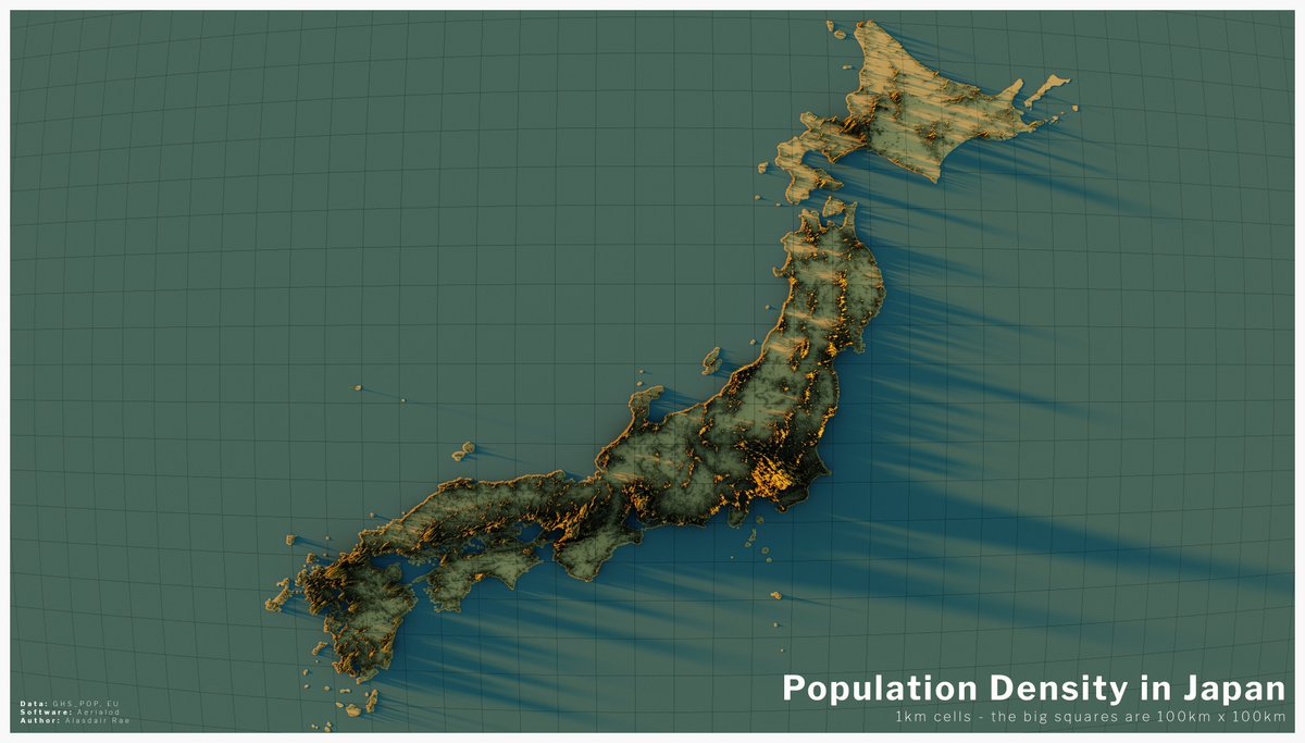 a few of Japan now - definitely one of the most interesting countries in relation to population distribution and density